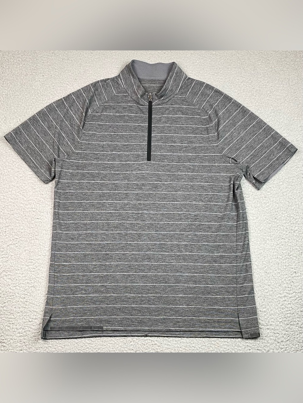 Lululemon Switchback Shirt Mens Size L (Estimated) Short Sleeve 1/4 Zip Athletic